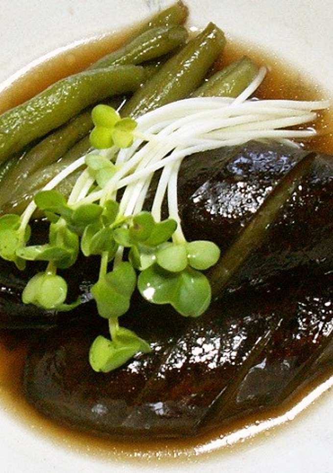 茄子と莢いんげんの煮浸し-レシピのメイン写真