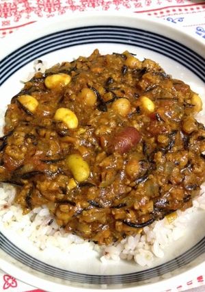 ひじきと豆カレー-レシピのメイン写真