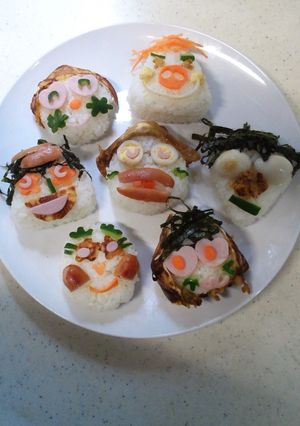 楽しいおにぎり(*^_^*)-レシピのメイン写真