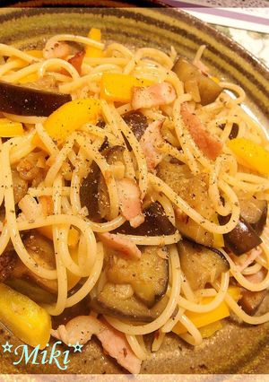 なすがじゅわ～♪なペペロンチーノ♥-レシピのメイン写真