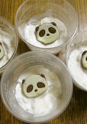 さくさくぱんだONヨーグルトクリーム☆-レシピのメイン写真