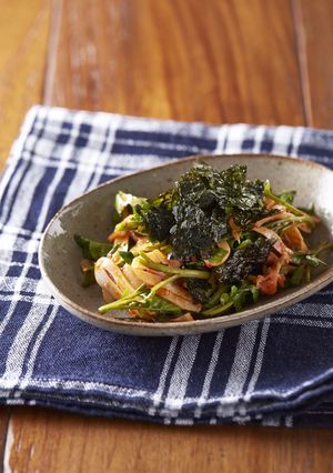 キムチと燻製いか、クレソンの和え物-レシピのメイン写真