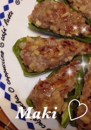 チンジャオロース風♡ピーマンの肉詰め-レシピのメイン写真