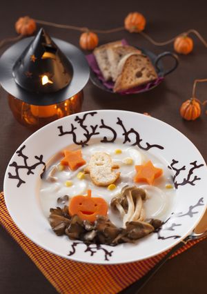 ハロウィンおばけのかぶシチュー-レシピのメイン写真