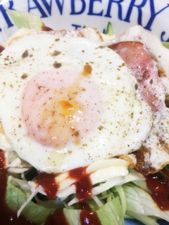 簡単♪激ウマ☆ハムエッグ丼-レシピのメイン写真