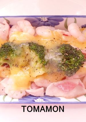 簡単とろけるチーズのせ❤エビベーコン-レシピのメイン写真
