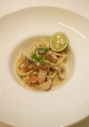 松茸★すだちクリームパスタ-レシピのメイン写真