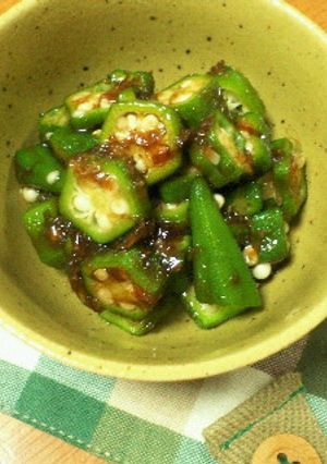 ♪小さなおかず♪オクラのダシ醤油和え-レシピのメイン写真