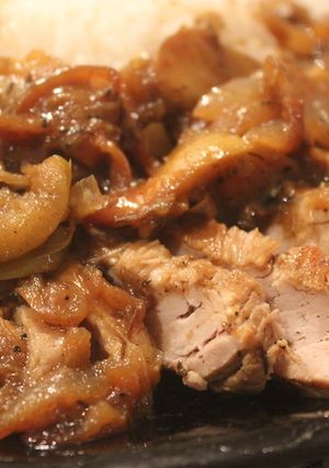 リンゴと豚ヒレ肉のオーブン焼き-レシピのメイン写真