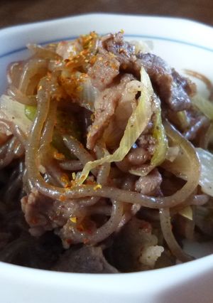 牛肉と長ネギの糸こんにゃく煮♡ピリ辛-レシピのメイン写真