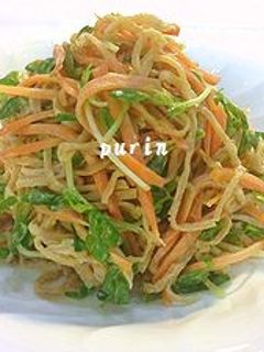 節約料理!切り干し大根と豆苗のサラダ-レシピのメイン写真