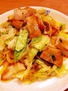 キャベツと練り物の和風パスタ。-レシピのメイン写真