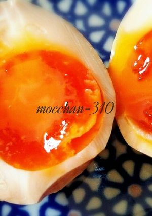 半熟煮卵*ラーメンやお粥にも♪-レシピのメイン写真