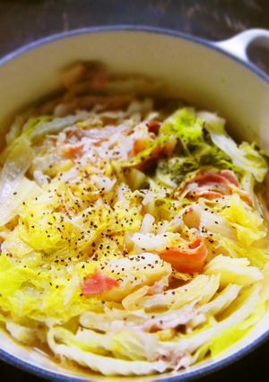 塩レモンで旨☆白菜と豚肉のミルフィーユ鍋-レシピのメイン写真