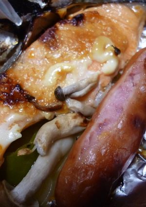 切るだけで簡単♪鮭のホイル焼き♡-レシピのメイン写真