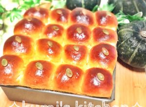 ふわ②かぼちゃちぎりパン♡かぼちゃ餡入♡-レシピのメイン写真
