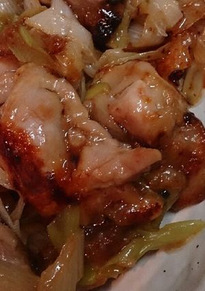 BBQで余る塩キャベツのたれで旨チキン♪-レシピのメイン写真