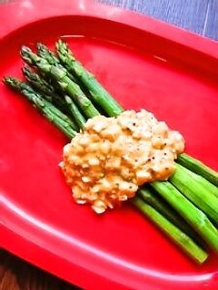 ☺簡単♪アスパラガスのエッグソースがけ☺-レシピのメイン写真