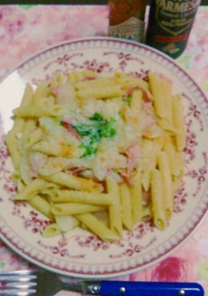ベーコンと玉ねぎのペンネ-レシピのメイン写真