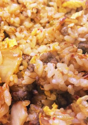 キムチの汁は捨てないで! キムチ炒飯♪-レシピのメイン写真