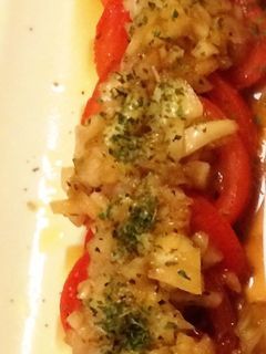 食べるオニオンドレッシングのトマトサラダ-レシピのメイン写真