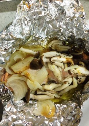 秋の味覚！秋鮭のホイル焼き-レシピのメイン写真