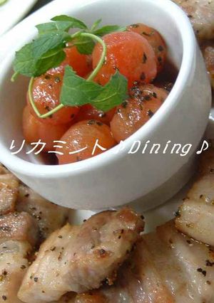 トマトと一緒に♪豚バラのシンプルソテー-レシピのメイン写真