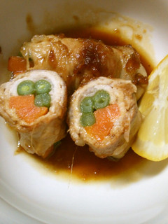 いんげん 人参の 豚肉巻き 照り焼き味で-レシピのメイン写真