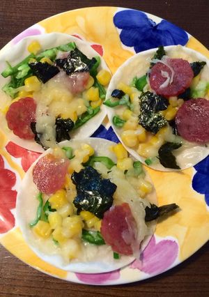 トースターで★餃子の皮ピザ(^o^)-レシピのメイン写真