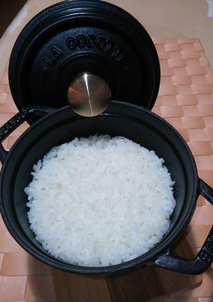 ストウブご飯 簡単１合 14cm-レシピのメイン写真