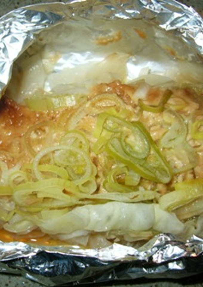 鮭のホイル焼き・ちゃんちゃん焼き風-レシピのメイン写真