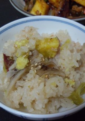 ☆簡単♪さつま芋と舞茸の炊き込みご飯☆-レシピのメイン写真