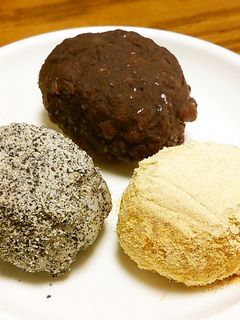 おはぎトリオ、揃いました!-レシピのメイン写真