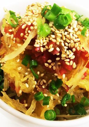 簡単！そうめんかぼちゃの和風梅サラダ♡-レシピのメイン写真