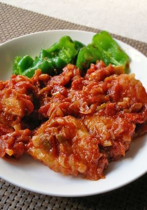 鶏むね肉のトマト煮-レシピのメイン写真