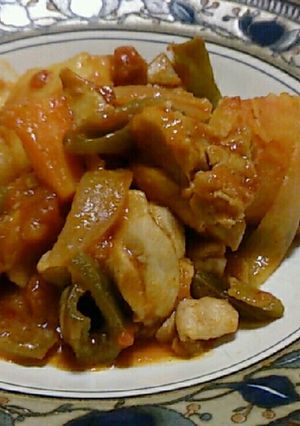 鶏肉とじゃがいものトマト煮-レシピのメイン写真