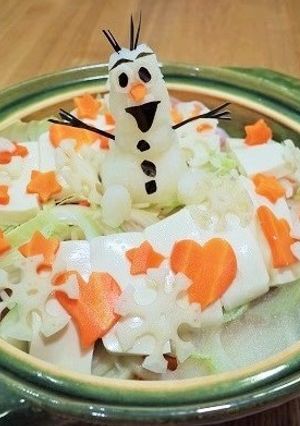 デコ鍋☆オラフの愛のトマトみぞれ鍋-レシピのメイン写真