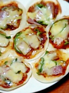 餃子の皮でミニピザ-レシピのメイン写真