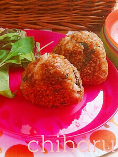 BBQに最適♡ガリバタ明太醤油焼おにぎり-レシピのメイン写真