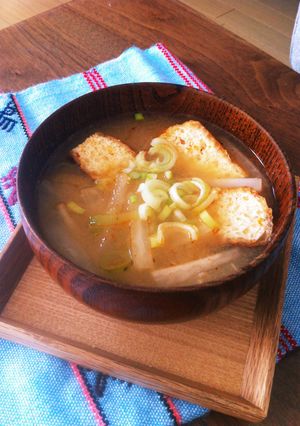 ピリ旨大根と厚揚げの味噌汁-レシピのメイン写真