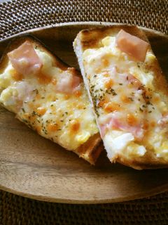 タマゴサラダとハムのトースト-レシピのメイン写真