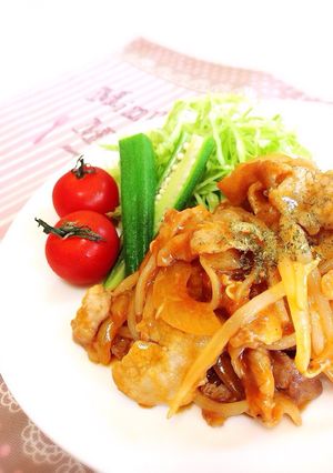 豚肉玉ねぎもやしのマイルドケチャ炒め★-レシピのメイン写真