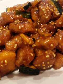 かぼちゃと豚肉のごまからめ-レシピのメイン写真