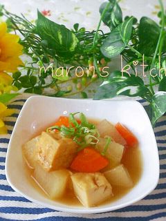 お鍋で簡単♡中華風大根と厚揚げの煮物-レシピのメイン写真