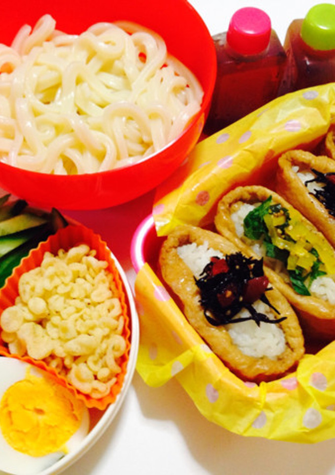 色鮮やかなお稲荷さん弁当-レシピのメイン写真