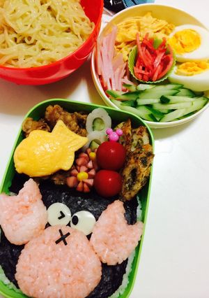 カニさん＆たい焼き卵☆キャラ弁-レシピのメイン写真