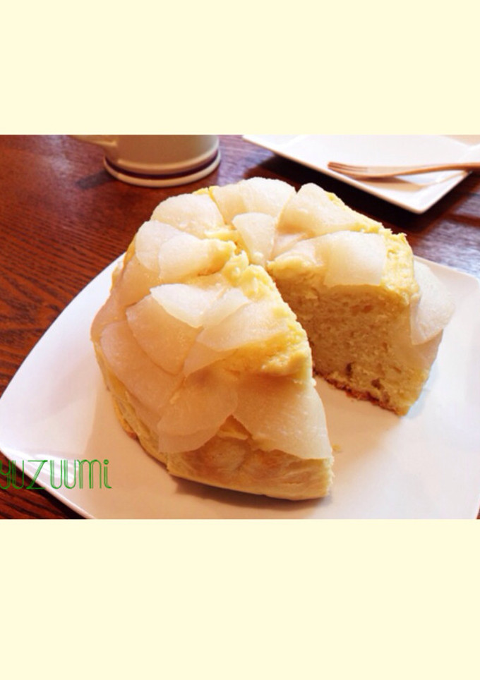 秋の味覚♪ 梨とチーズのドームケーキ♡-レシピのメイン写真