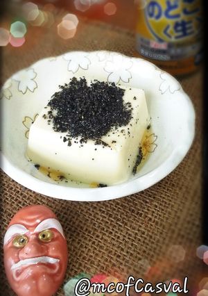 簡単♪黒ゴマ塩冷奴-レシピのメイン写真