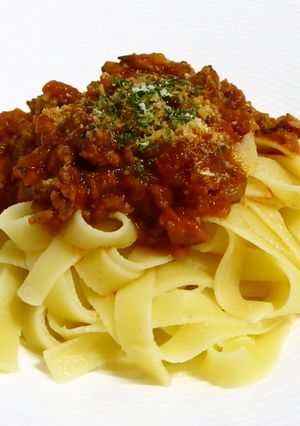シンプルなミートソーススパゲッティ-レシピのメイン写真