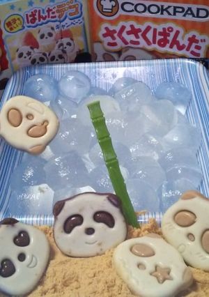 砂浜で遊ぶサクサクパンダ-レシピのメイン写真